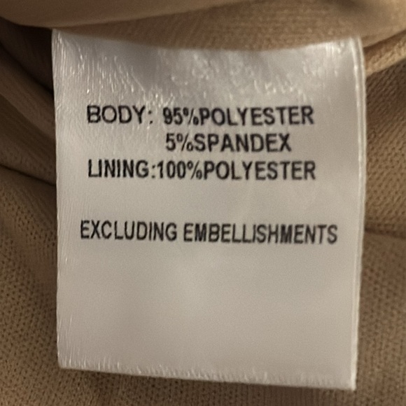 Princess Polly Lillie Tan Balloon Long Sleeve Corset Cowl Neck Mini Dress Size 2 - Picture 10 of 12